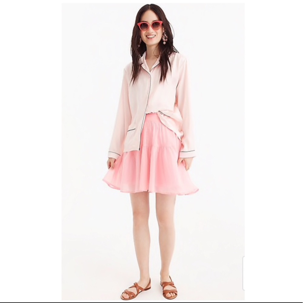 5/$50 JCrew • Tiered cotton voile mini skirt